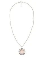 Edelsteen Ketting Rozenkwarts Hanger Rond