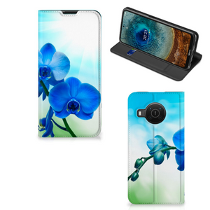 Nokia X20 | X10 Smart Cover Orchidee Blauw - Cadeau voor je Moeder