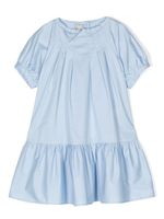 Il Gufo robe en coton à volants - Bleu