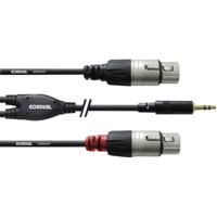 Cordial CFY 1.8 WFF audio kabel 1,8 m 2 x XLR (3-pin) 3.5mm Zwart - thumbnail