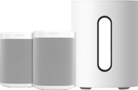Sonos One Duo Pack + Sonos Sub Mini Wit