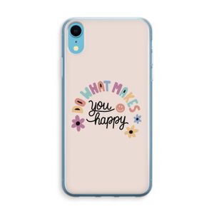 Happy days: iPhone XR Transparant Hoesje