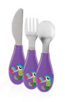 Nuby Peuterbestek uit roestvrij staal 12m+ paars