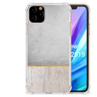 Apple iPhone 11 Pro Max Stevig Telefoonhoesje Wood Concrete