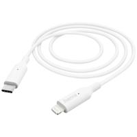 Hama USB-laadkabel USB 2.0 Apple Lightning stekker, USB-C stekker 1.00 m Wit 00201598 - thumbnail