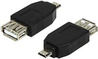 LogiLink AU0029 USB-adapter, USB 2.0, Micro B male naar USB A female