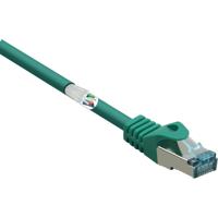 Renkforce RF-5056420 RJ45 Netwerkkabel, patchkabel CAT 6A S/FTP 1.00 m Groen Snagless, Vlambestendig 1 stuk(s)