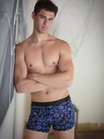 HOM - Boxer Briefs - Will - blauw - thumbnail