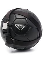 Prada ballon de football en cuir - Noir