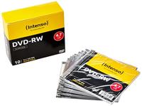 Intenso DVD-RW 4,7 GB Herbruikbaar 4x Speed 10 Pack Slimcase