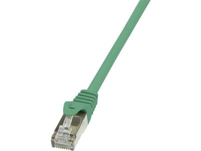 LogiLink CP1055D RJ45 Netwerk Aansluitkabel CAT 5e SF/UTP 2.00 m Groen Snagless