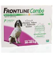 Frontline Combo Hond L 20-40kg Bestrijding Vlo En Teek (3st)