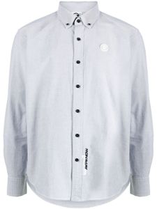 AAPE BY *A BATHING APE® chemise en coton à patch logo - Gris