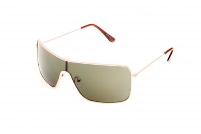 Kost zonnebril heren rechthoekig goud/groen(20 027)