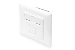 Digitus DN-9010/8-1 Netwerkdoos Inbouw (in muur) Inzet met centraalstuk en frame CAT 6A Wit