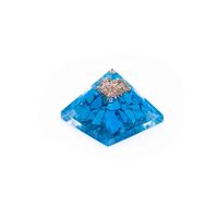 Orgonite Piramide Mini Turkoois (25 mm) - thumbnail