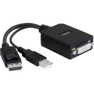 DeLOCK 61855 video kabel adapter 0,23 m DisplayPort DVI-I Zwart