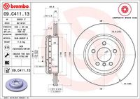 Remschijf BREMBO, Remschijftype: Binnen geventileerd, u.a. für BMW