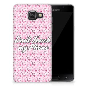 Samsung Galaxy A3 2016 Silicone-hoesje Flowers Pink DTMP