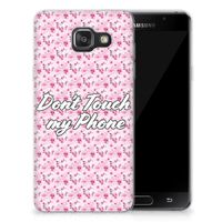 Samsung Galaxy A3 2016 Silicone-hoesje Flowers Pink DTMP - thumbnail