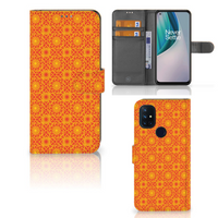 OnePlus Nord N10 Telefoon Hoesje Batik Oranje