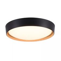 Paul Neuhaus Plafondlamp Emilia Ø 40 cm DIM hout zwart - thumbnail