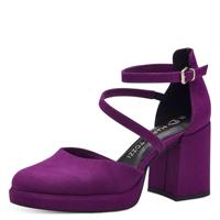 MARCO TOZZI Damespomp met riem 2-24421-43 Pumps, grape, 39 EU