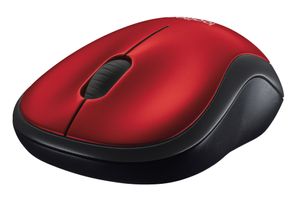 Logitech M185 Rood Draadloze Muis