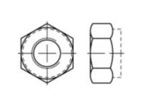 TOOLCRAFT 1066580 Borgmoeren M5 DIN 985 RVS A2 1000 stuk(s)