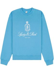 Sporty & Rich sweat Vendome en coton - Bleu