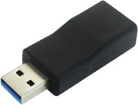 ROLINE 12.03.2995 tussenstuk voor kabels USB 3.1 Typ A USB 3.1 Typ C Zwart - thumbnail