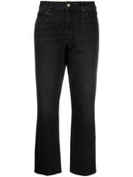 Ba&Sh logo-patch cropped jeans - Noir - thumbnail