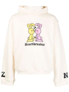 Natasha Zinko hoodie Heartbreaker à imprimé graphique - Blanc