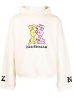 Natasha Zinko hoodie Heartbreaker à imprimé graphique - Blanc - thumbnail