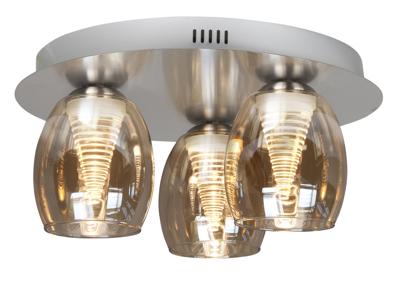 HighLight plafondlamp Nebula - bruin