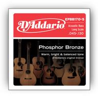 D'Addario EPBB170-5 snaar voor muziekinstrumenten Akoestische bas 5 stuk(s) Staal Gitaar - thumbnail