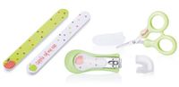 Nuby nagelverzorgingsset junior 16,5 cm groen 4-delig