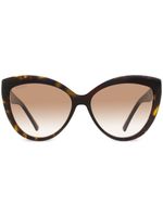 Jimmy Choo Eyewear lunettes de soleil Sinnie à monture papillon - Marron - thumbnail