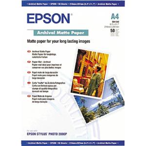 Epson Archival Matte Paper C13S041342 Fotopapier DIN A4 192 g/m² 50 vellen Mat