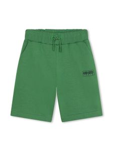 Kenzo Kids short en coton à logo imprimé - Vert