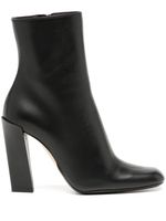 Victoria Beckham bottines en cuir à bout carré 100 mm - Noir