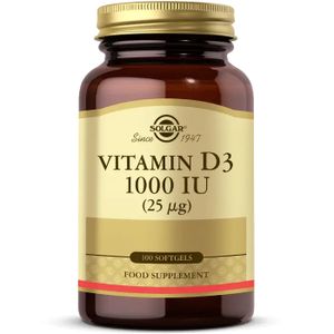 Solgar Vitamin D3 1000 IU Eén vitamine