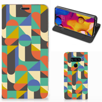 LG V40 Thinq Hoesje met Magneet Funky Retro