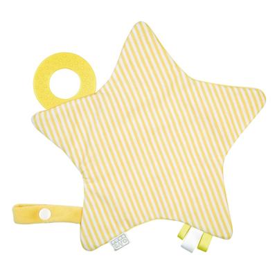 Saro Knuffeldoekje Ster Geel 24 X 22 Cm