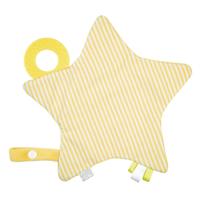 Saro Knuffeldoekje Ster Geel 24 X 22 Cm