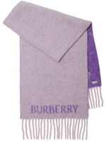 Burberry écharpe en laine alpaca - Violet - thumbnail