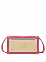 Dolce & Gabbana pochette pour smartphone en cuir à logo - Rose - thumbnail