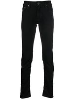 Moorer mid-rise tapered-leg jeans - Noir