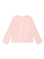 Chloé Kids bas de pyjama à fleurs en coton biologique - Rose