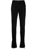 Genny pantalon skinny à bords francs - Noir - thumbnail